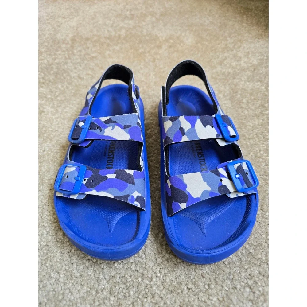 Birkenstock Mogami Sandal Camo Ultra Blue Kids Size 31EU 13US
